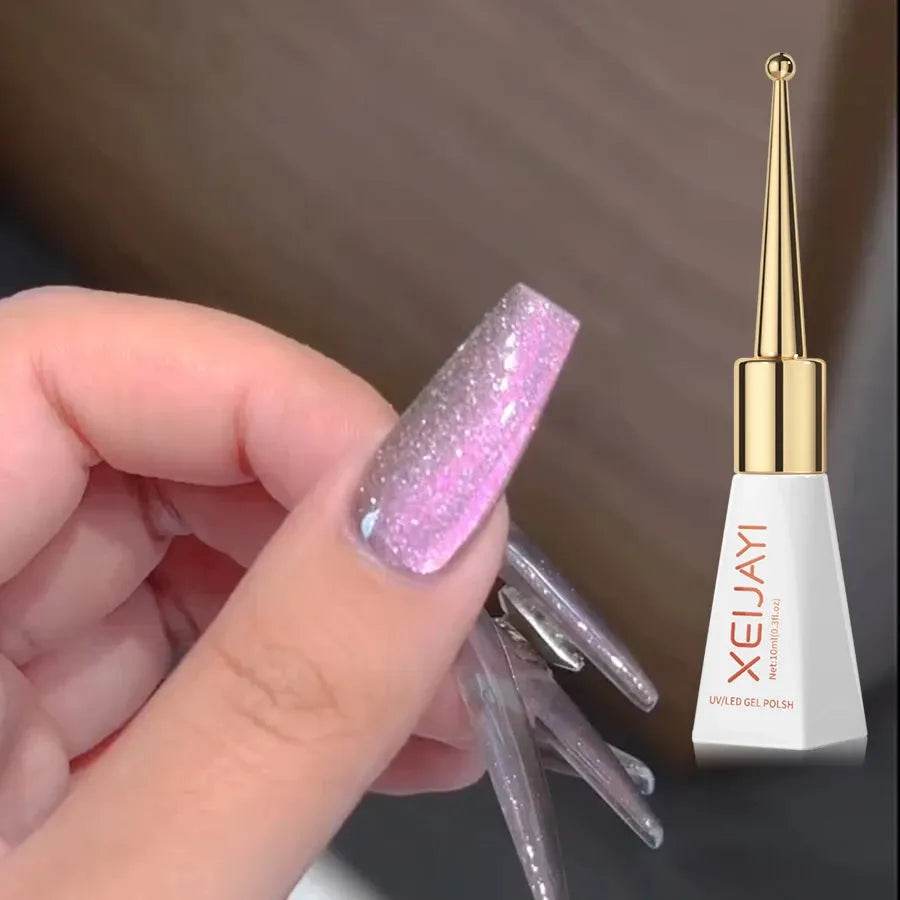 Crystal Cat Eye Gel Polish Holographic Iron Phoenix GHG 2025 - Iron Phoenix GHG