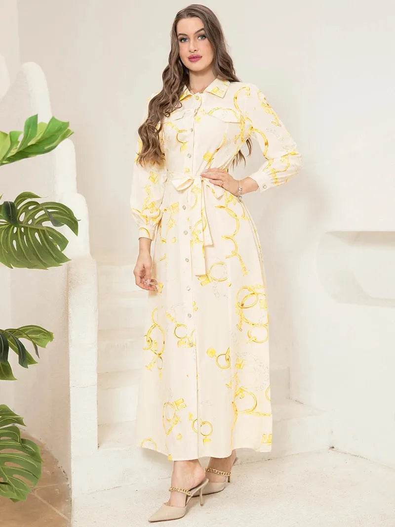 Elegant Long Shirt-Sleeve Dress Iron Phoenix GHG 2025 - Iron Phoenix GHG