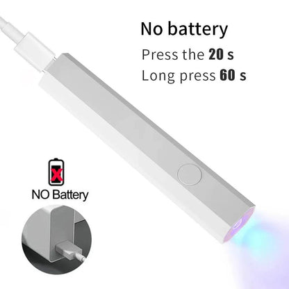 Handheld UV LED Nail Lamp (by YIKOOLIN) Eco 2025 - Iron Phoenix GHG