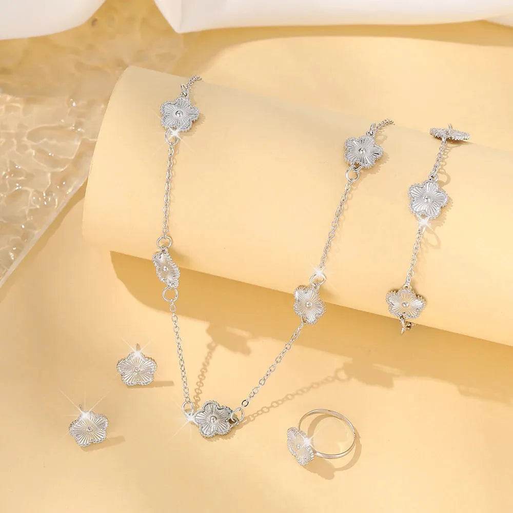 Five-Leaf Clover Jewelry Set (by FloraCharm) Eco 2025 - Iron Phoenix GHG
