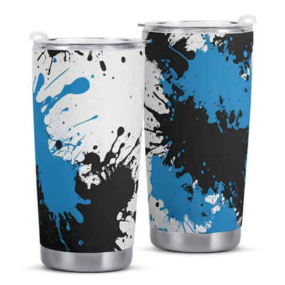 Sapphire Noir Splatter Car Cup - All Over Print for a Unique and Stylish Drive - Iron Phoenix GHG