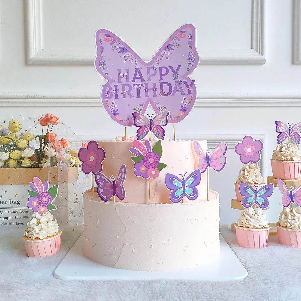 Butterfly Theme Party Tableware Set 80-94pcs (by Enanal) Eco 2025 - Iron Phoenix GHG