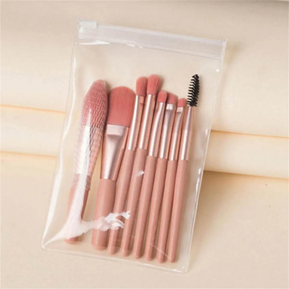 8Pcs Soft Fluffy Makeup Brushes Set Iron Phoenix GHG 2025 - Iron Phoenix GHG