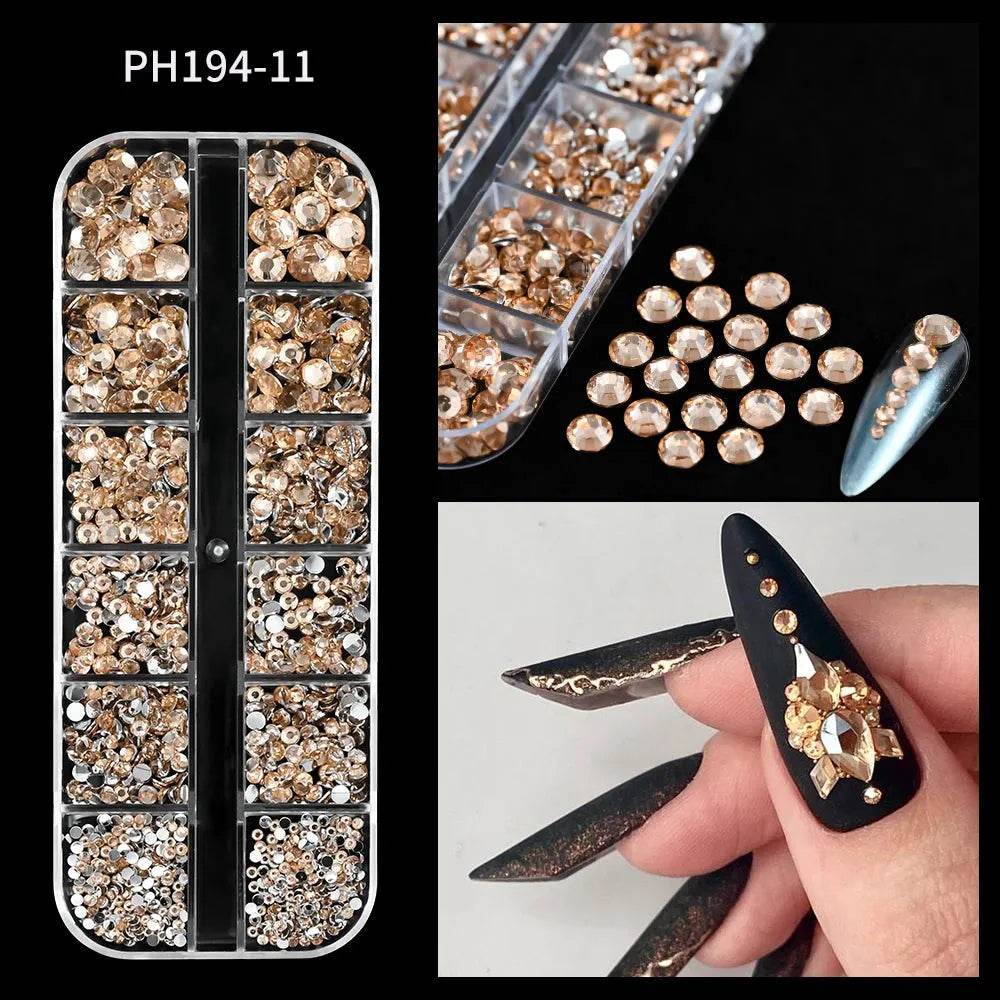 MAFANAILS Mixed Nail Rhinestones (by Iron Phoenix) 2025 - Iron Phoenix GHG