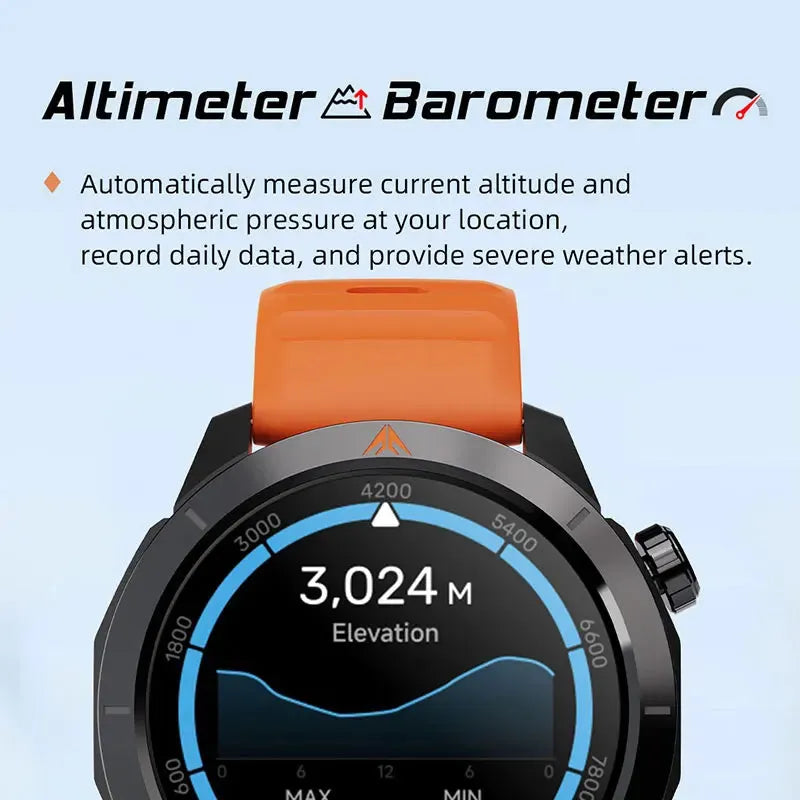 Smart Watch - Eco NORTH EDGE 1.43" GPS AMOLED - Iron Phoenix GHG