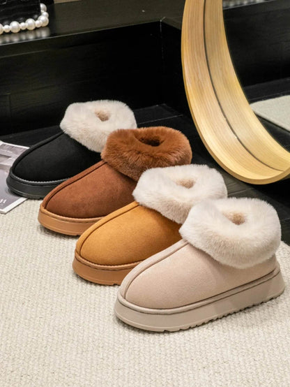 Plush Indoor Slippers-faux suede- Iron Phoenix GHG 2025 - Iron Phoenix GHG