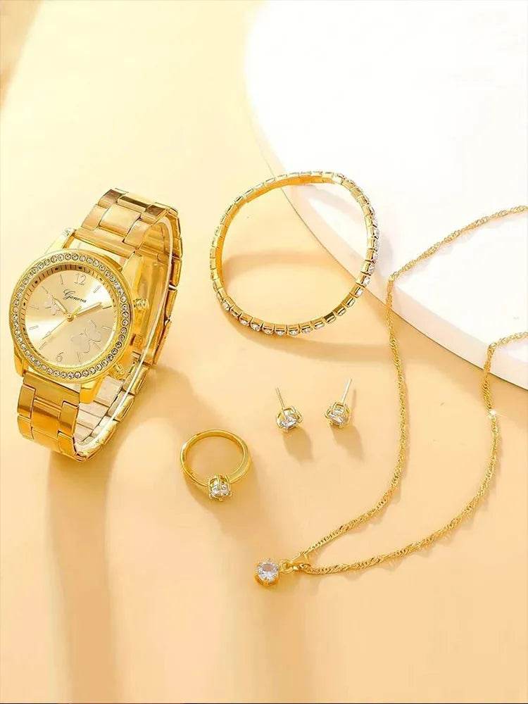 Fashionable CZ Watch Set Iron Phoenix GHG 2025 - Iron Phoenix GHG