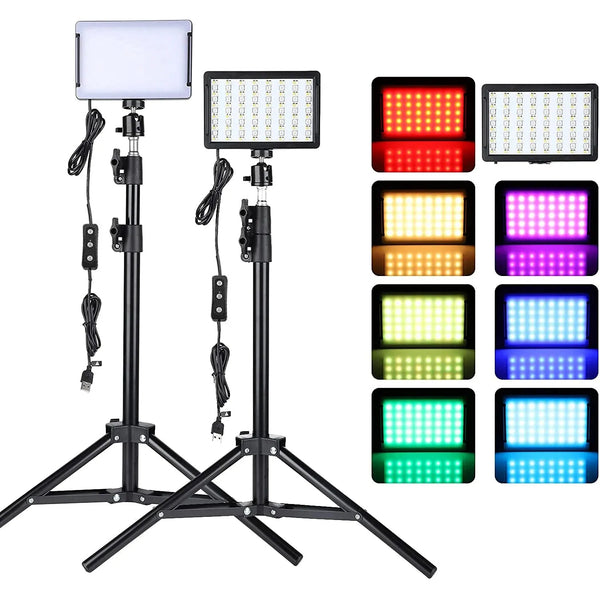 USB LED Video Light With Tripod 5600K (by NUNUPHO) Eco 2025 - Iron Phoenix GHG