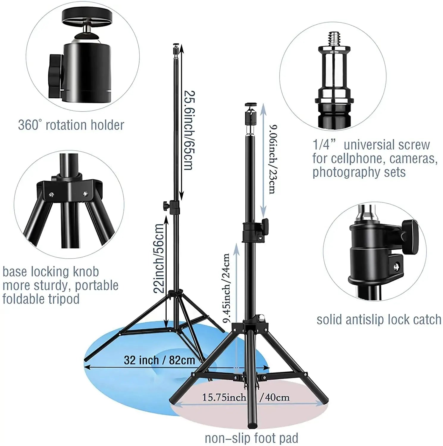LED Selfie Ring Light With Tripod Bi-Color (by Fomscvka) Eco 2025 - Iron Phoenix GHG
