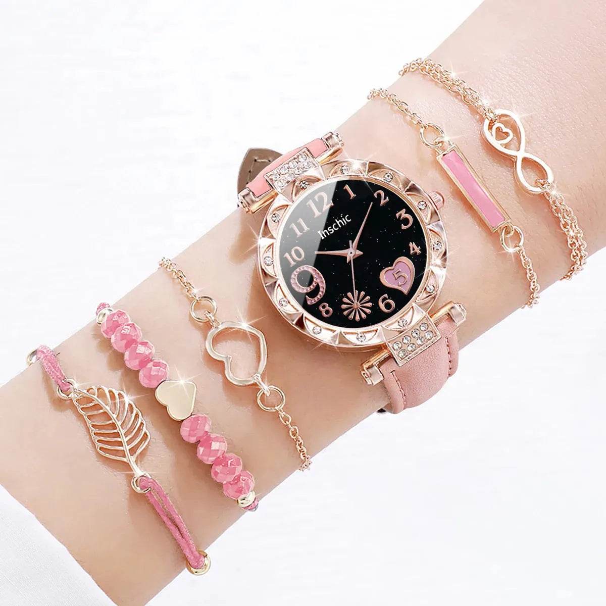 Heart Leather Watch Set Box not included - Iron Phoenix GHG