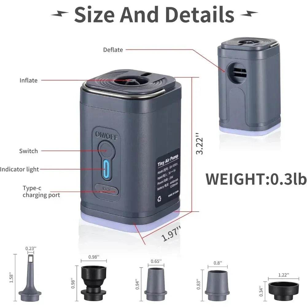 Wireless Mini Electric Air Pump - Iron Phoenix GHG