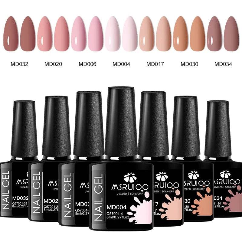 7pc Nail Gel Polish Set 8ML (by MSRUIOO) Eco 2025 - Iron Phoenix GHG