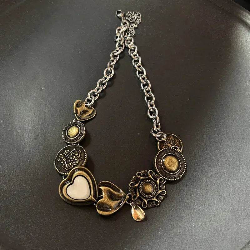 Vintage Leather Stone Pendant - Iron Phoenix GHG