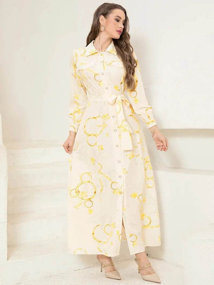 Elegant Long Shirt-Sleeve Dress Iron Phoenix GHG 2025 - Iron Phoenix GHG
