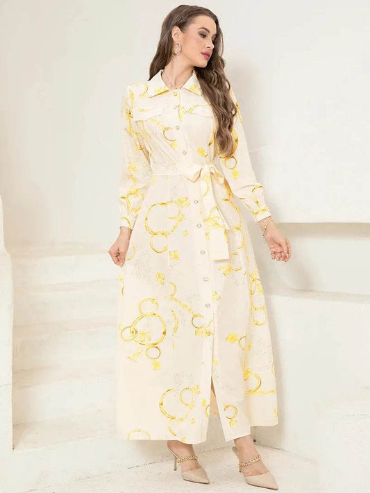 Elegant Long Shirt-Sleeve Dress Iron Phoenix GHG 2025 - Iron Phoenix GHG
