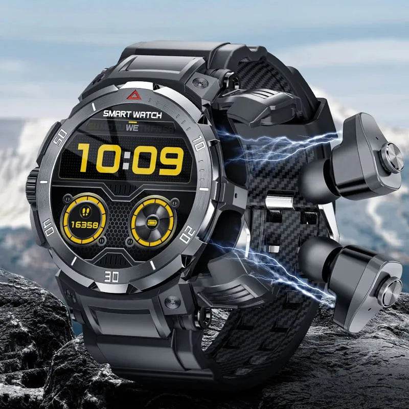 NFC Smart Watch with TWS Headset | 2-in-1 Design | Iron Phoenix GHG - Iron Phoenix GHG