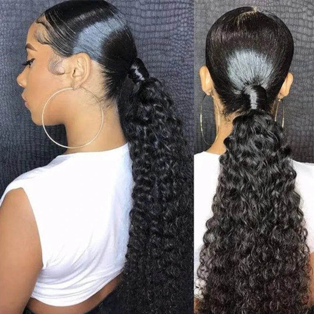 Shine with Brazilian Kinky Curly Ponytail 2025! - Iron Phoenix GHG