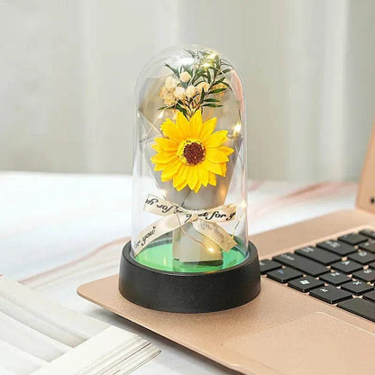 Everlasting Rose LED Plastic Dome Flowers Iron Phoenix GHG 2025 - Iron Phoenix GHG