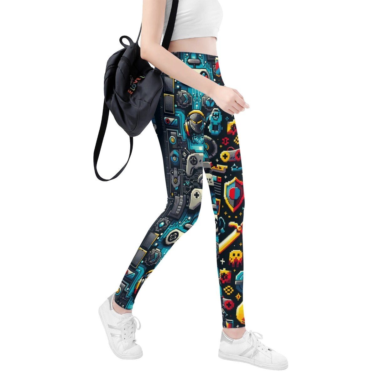 Soft Womens Gaming Leggings - Sleek Chic Spandex Yoga Pants for Every Move - Iron Phoenix GHG
