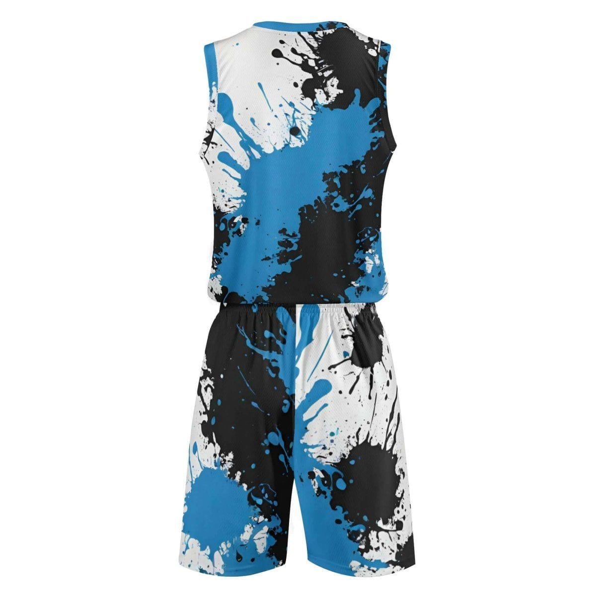 Splash Score: Paint Blot Basketball Jersey & Shorts Set - Artful Comfort for Gaming and Sports - Iron Phoenix GHG