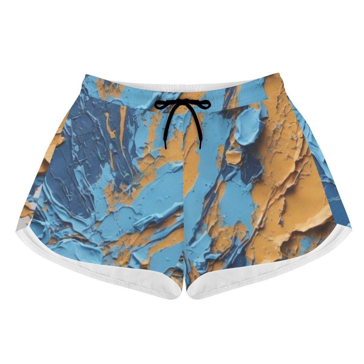 Splatter Paint Womens All Over Print Beach Shorts - Casual and Vibrant - Iron Phoenix GHG