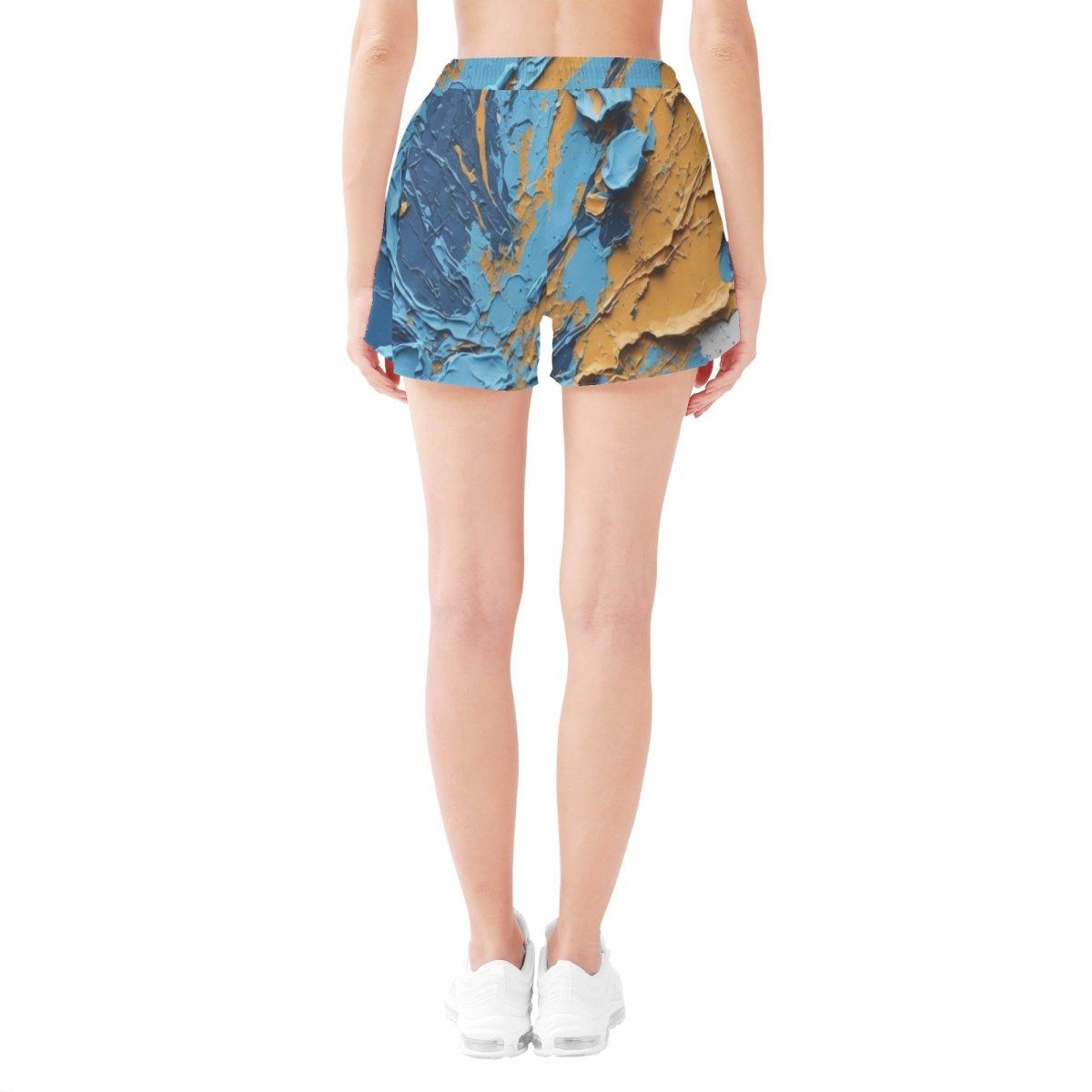 Splatter Paint Womens All Over Print Beach Shorts - Casual and Vibrant - Iron Phoenix GHG