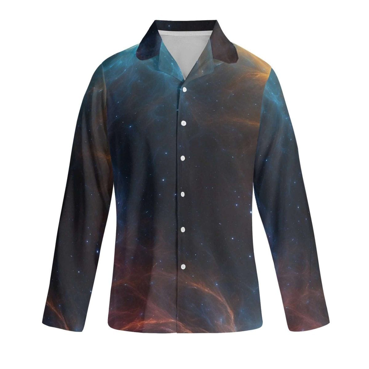 Stellar Streamer: Celestial Notch Collar Gaming Loungewear - Long-Sleeve Pajama Set - Iron Phoenix GHG