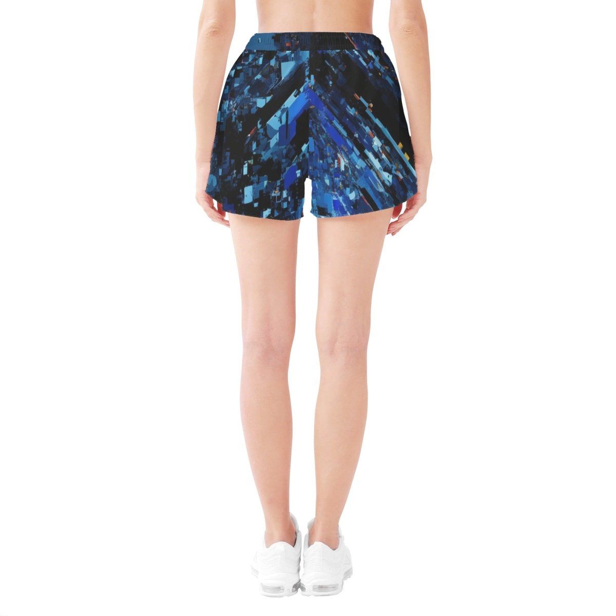 Streamlined and Stylish Womens Crystal Beach Shorts - Influencer and Streamer Approved  Print Design - Iron Phoenix GHG