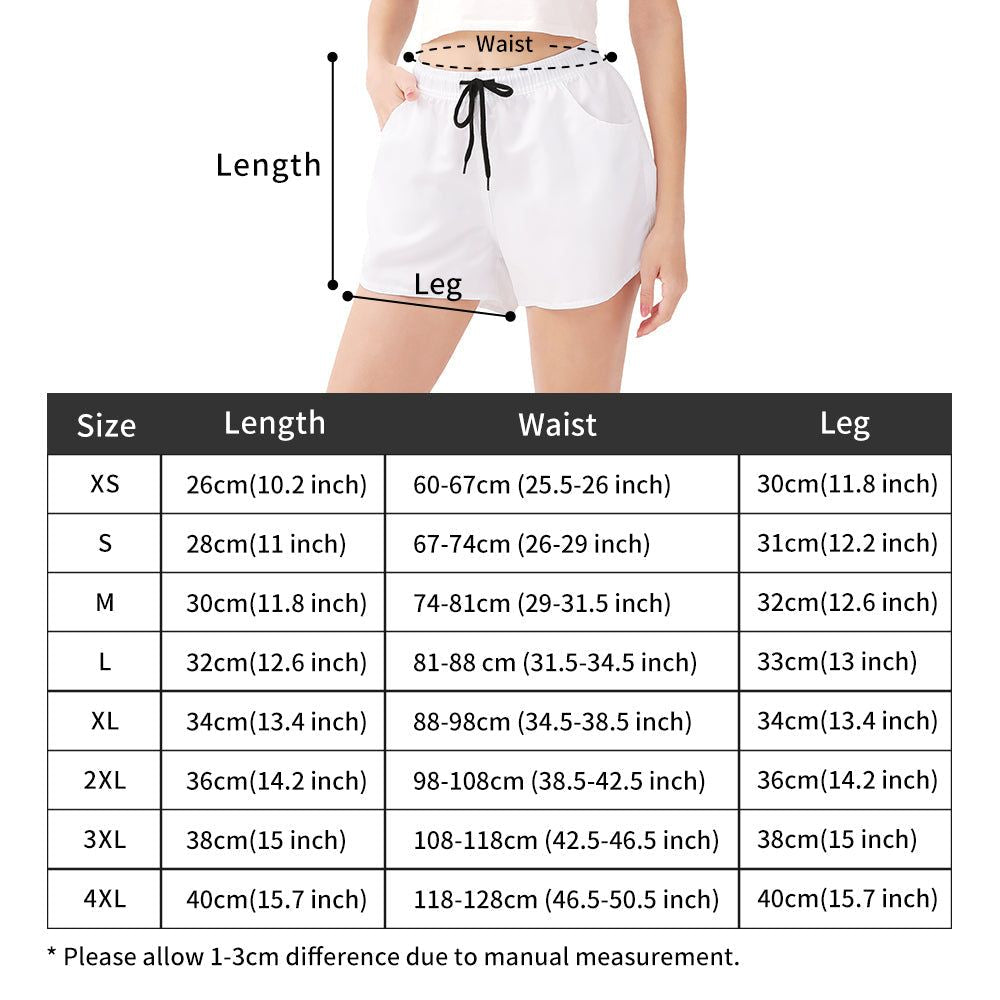 Streamlined and Stylish Womens Crystal Beach Shorts - Influencer and Streamer Approved  Print Design - Iron Phoenix GHG