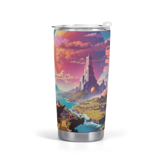 Stunning All Over Print Car Cup with Breathtaking Scene - Iron Phoenix GHG