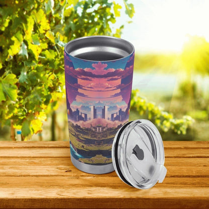 Stunning All Over Print Car Cup with Breathtaking Scene - Iron Phoenix GHG