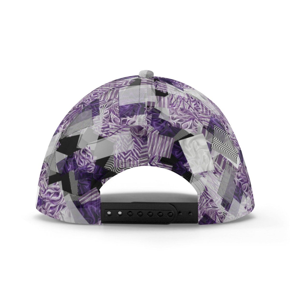 Stylish Lilac and Purple All-over Print Baseball Cap with Black Accents - Perfect for Any Outfit - Iron Phoenix GHG