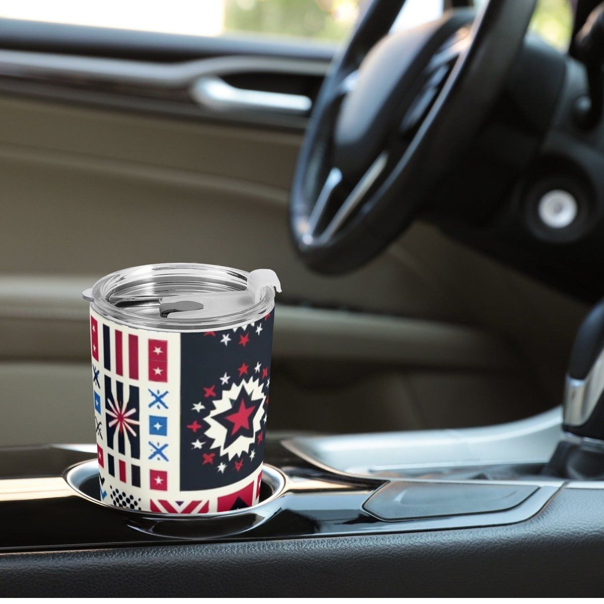 Stylish Printed Car Cup - Perfect for On-The-Go Sipping - Iron Phoenix GHG