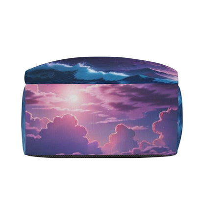 Purple Sunset Print Backpack - Iron Phoenix GHG