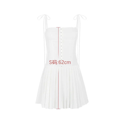 Summer White A-Line Dress - Streaming Chic Choice - Iron Phoenix GHG
