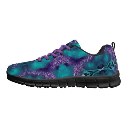 Teal and purple Mens Running Shoes | Conquer Every Mile: High-Performance Men's Running Shoes for Ultimate Comfort and Style - Iron Phoenix GHG