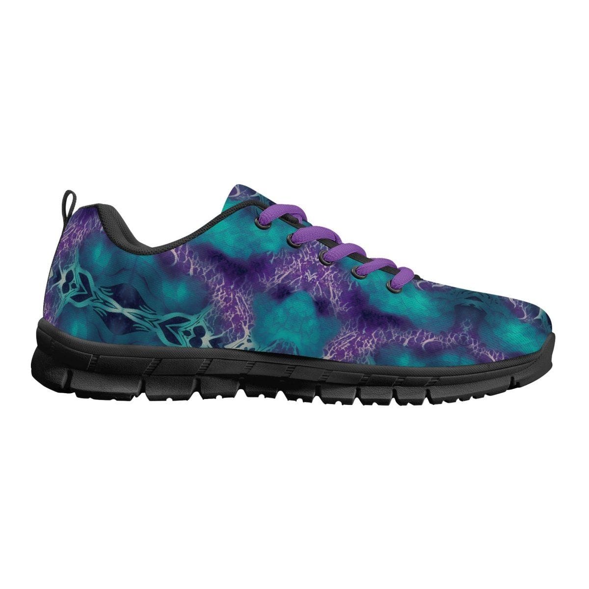 Teal and purple Mens Running Shoes | Conquer Every Mile: High-Performance Men's Running Shoes for Ultimate Comfort and Style - Iron Phoenix GHG