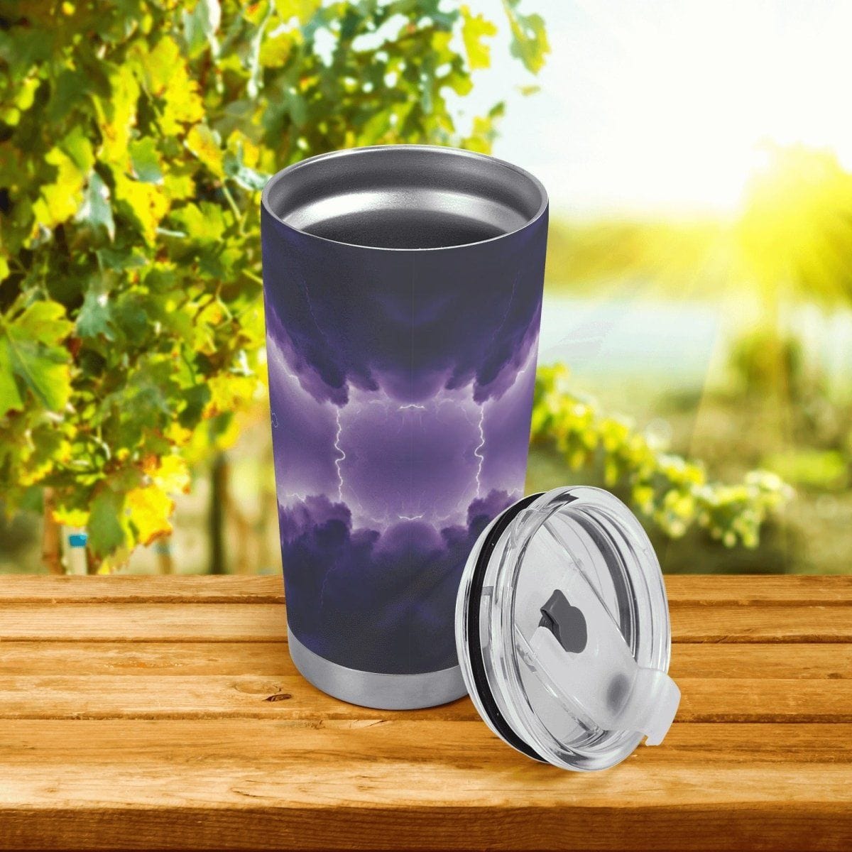 Thunderous Twilight Tumbler – Mighty Sips with a Touch of Mystery - Iron Phoenix GHG