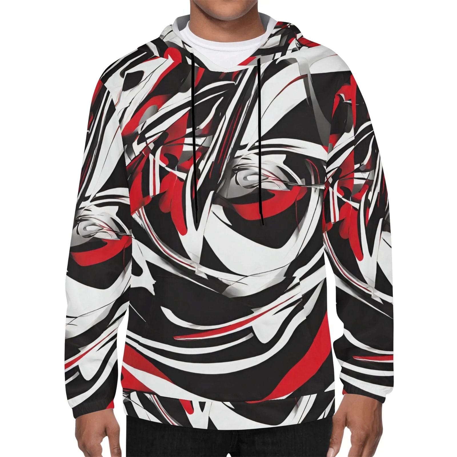 Timeless trio Mens Lightweight All Over Print Hoodie - Iron Phoenix GHG