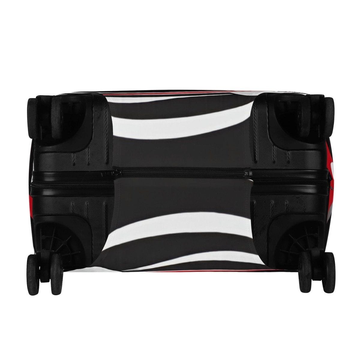 Travel in Style with our Red White and Black Protective Luggage Cover  Avoid Mix-Ups - Iron Phoenix GHG