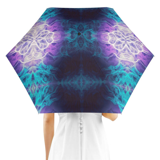 Umbrella with Purple and Blue Print - Iron Phoenix GHG