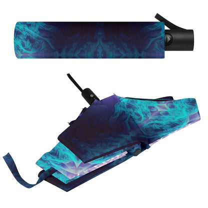 Umbrella with Purple and Blue Print - Iron Phoenix GHG