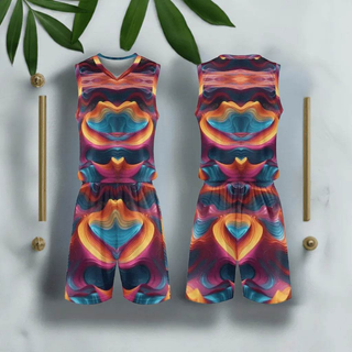 "Heart Swirl" Abstract Basketball Uniform| Iron Phoenix GHG - Iron Phoenix GHG