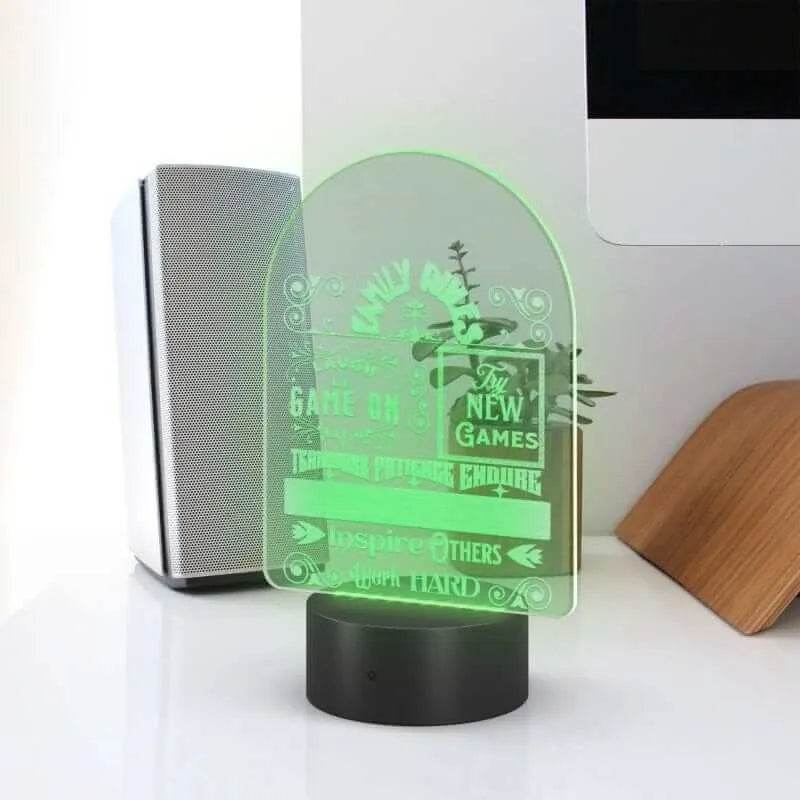 Gamer Family Rules LED Lamp |Shadowseeker | Iron Phoenix GHG - Iron Phoenix GHG