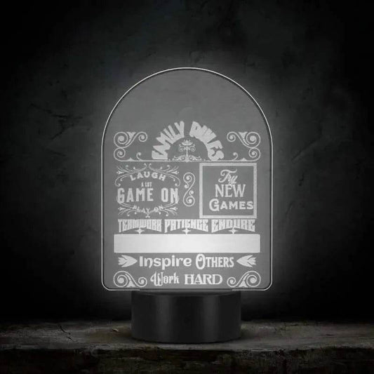 Acrylic Family Rules Eco-Friendly Light, Gaming - Iron Phoenix GHG
