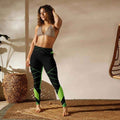 Neon Grid Gamer Style Yoga Leggings | Iron Phoenix - Image 2