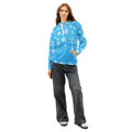 Blue snowflakes cotton hoodie - Image 2