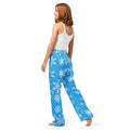 Blue snowflake pajama pants for women - Image 3