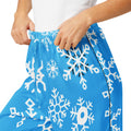 Blue snowflake pajama pants for women - Image 4