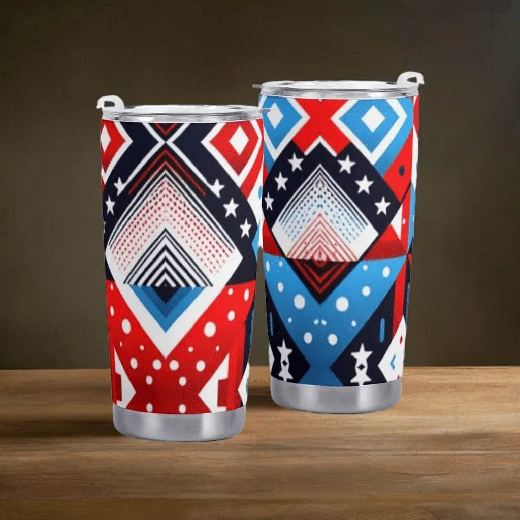 American Flag Car Cup - 600ML Patriotic Mug - Iron Phoenix GHG